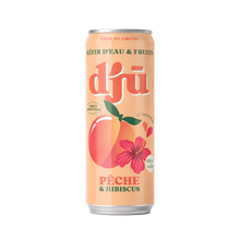 djū kéfir de fruits prébiotique Pêche - Hibiscus