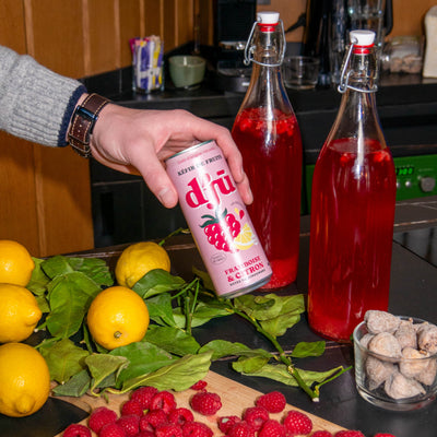 djū kéfir de fruits prébiotique framboise-citron