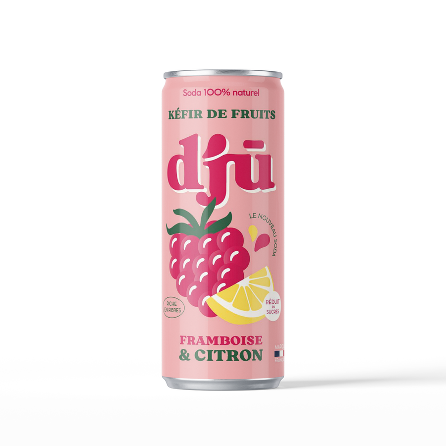 djū kéfir de fruits prébiotique framboise-citron