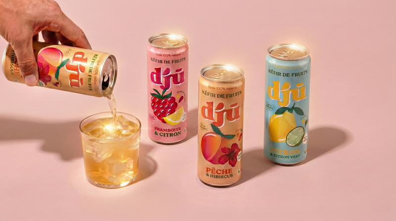 djū kéfir de fruits prébiotique Mix fruité