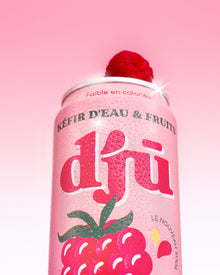 djū kéfir de fruits prébiotique framboise-citron